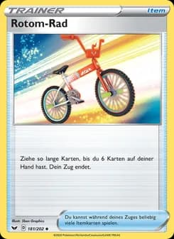 Rotom-Rad card in German