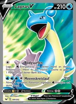 Lapras V card in German