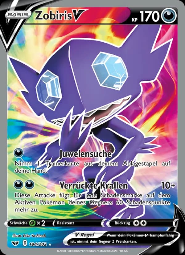 Zobiris V card in German