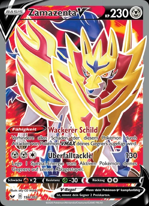 Zamazenta V card in German