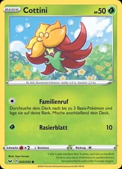 Cottini card in German