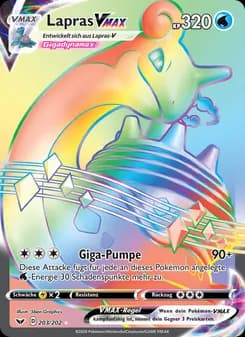 Lapras VMAX card in German
