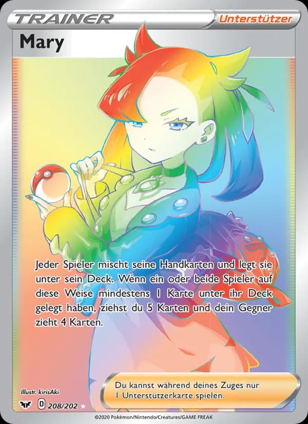 Mary card in German