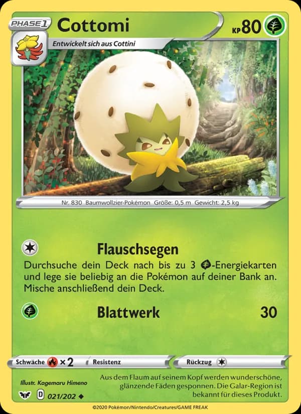 Cottomi card in German