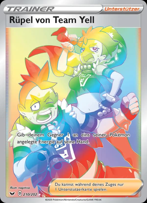 Rüpel von Team Yell card in German