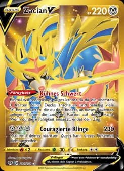 Zacian V card in German