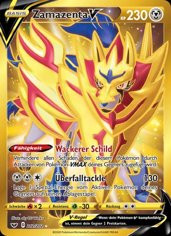 Zamazenta V card in German