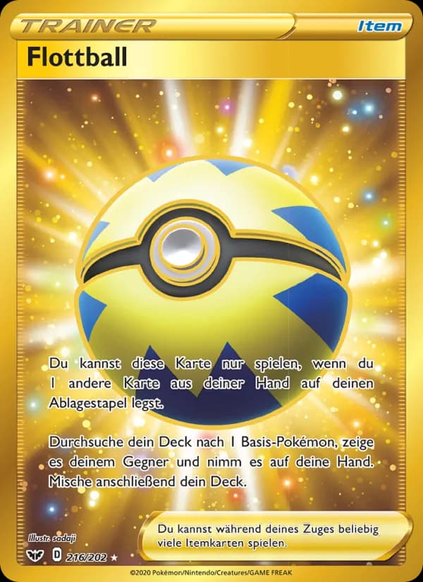 Flottball card in German