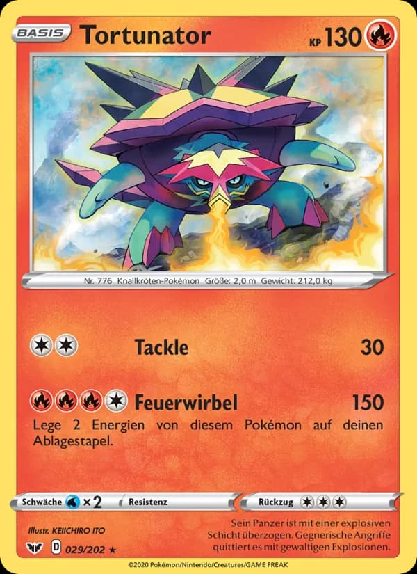 Tortunator card in German
