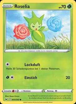 Roselia card in German