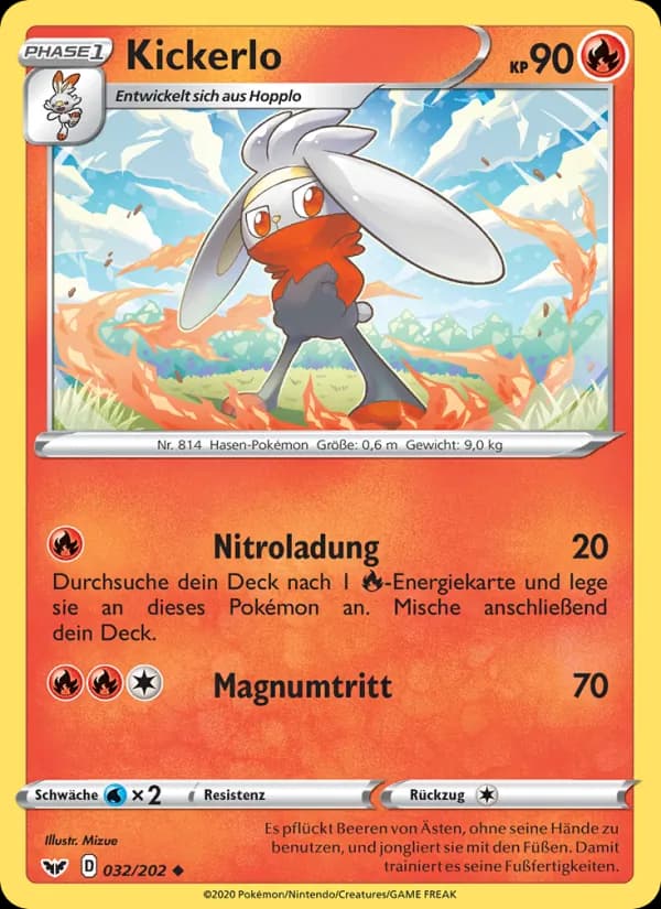 Kickerlo card in German
