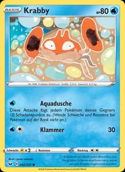 Krabby card in German