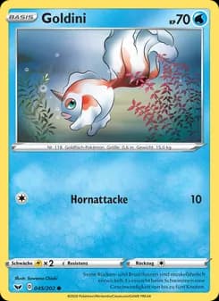 Goldini card in German
