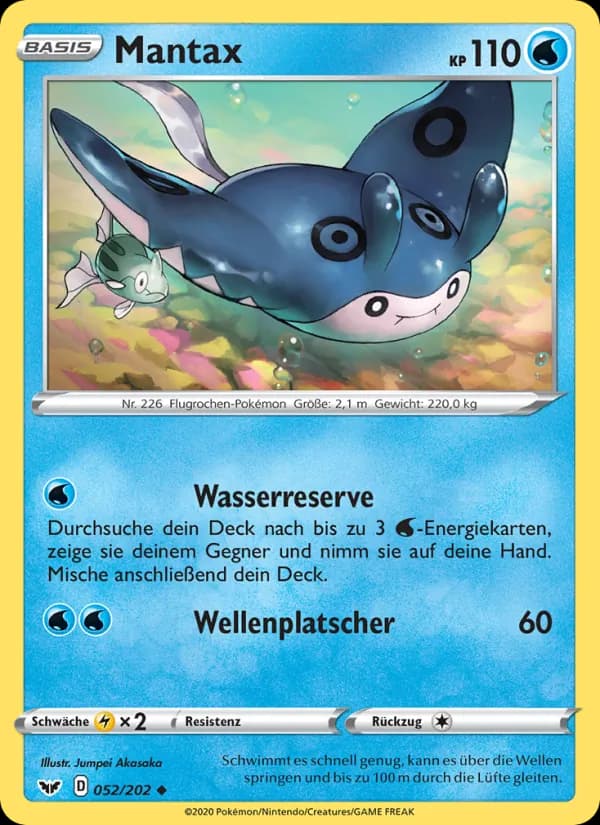 Mantax card in German