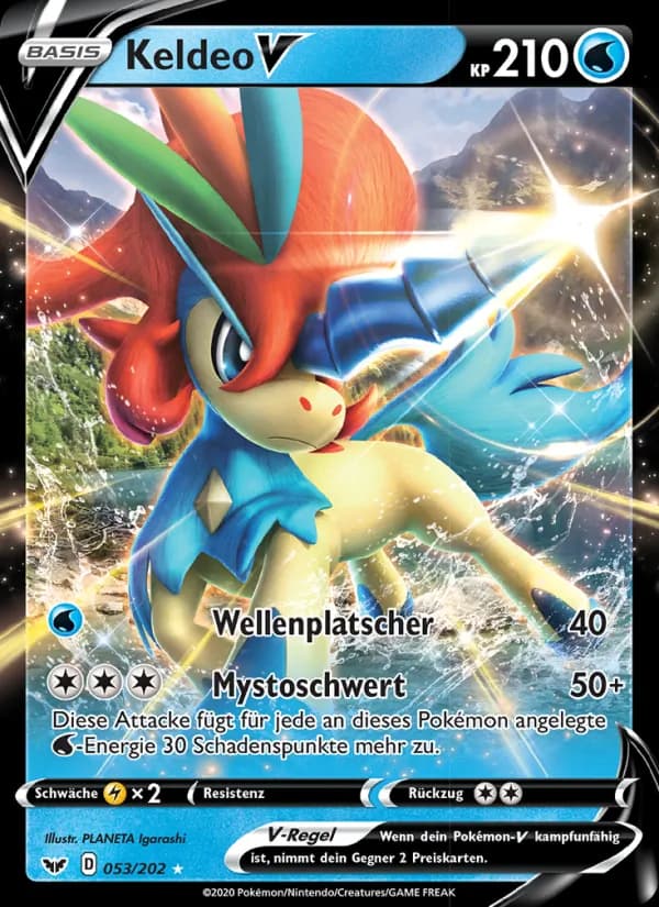 Keldeo V card in German