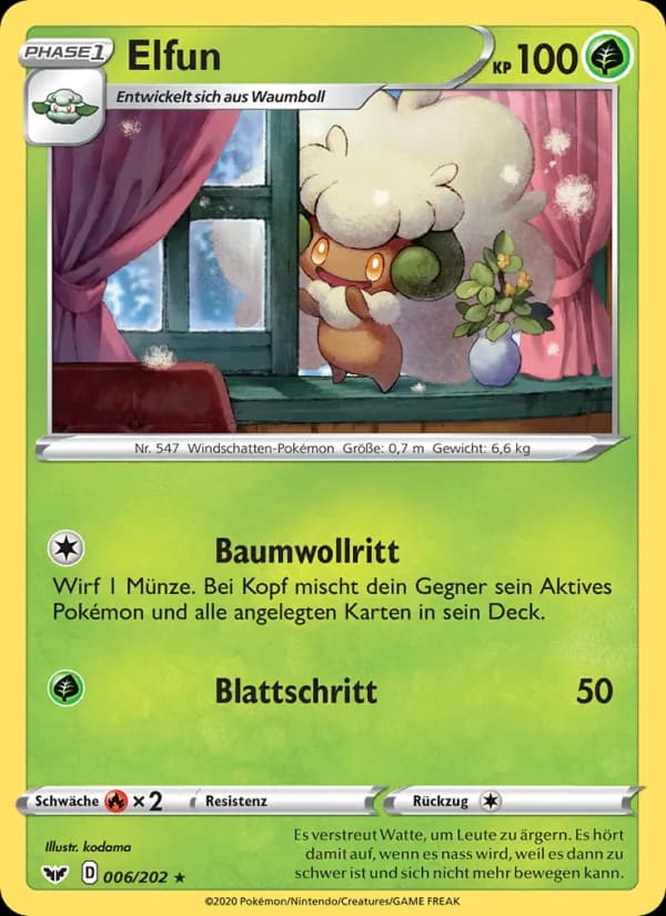 Elfun card in German