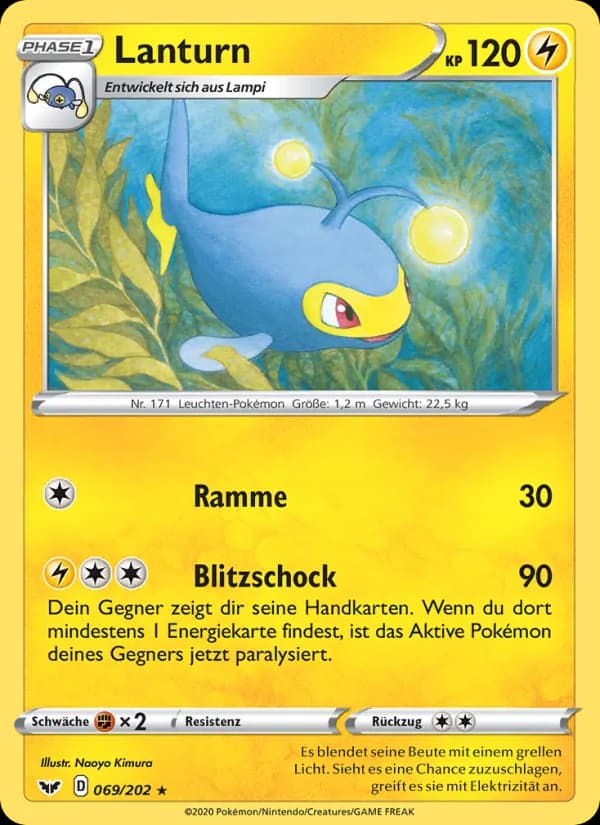 Lanturn card in German