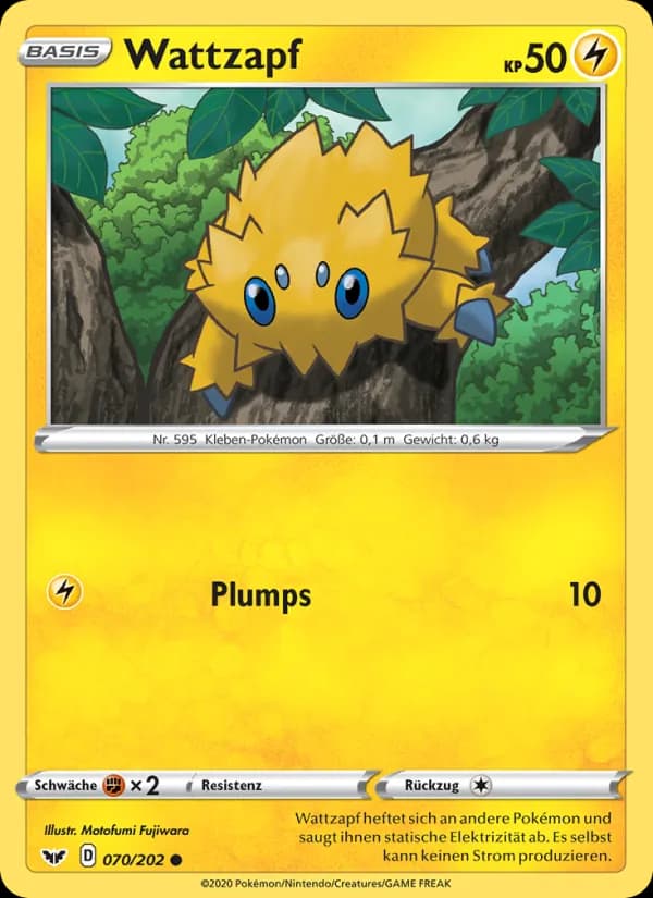 Wattzapf card in German