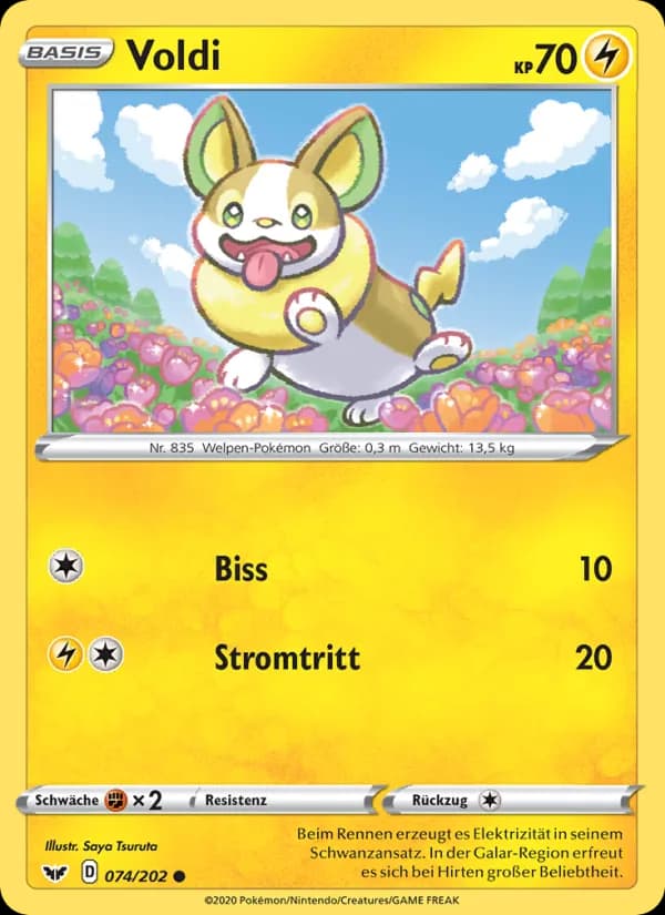 Voldi card in German