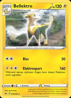 Bellektro card in German