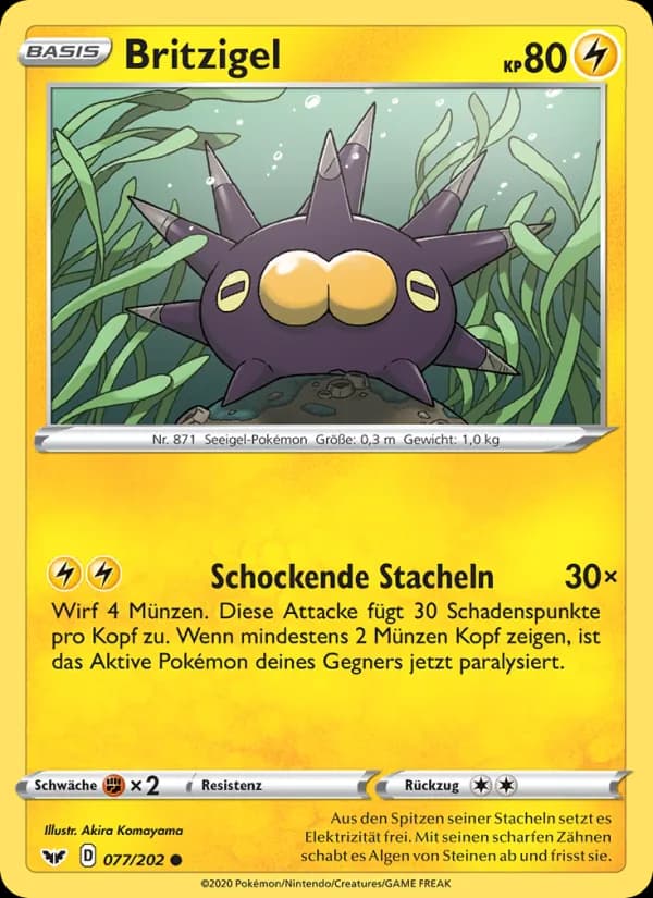Britzigel card in German