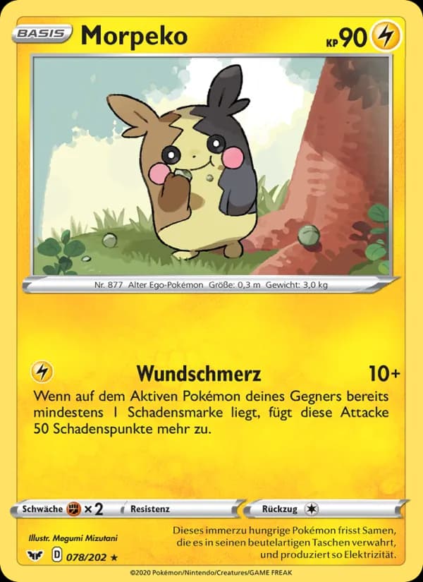 Morpeko card in German