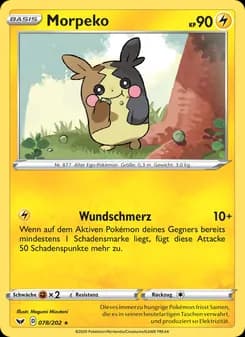 Morpeko card in German