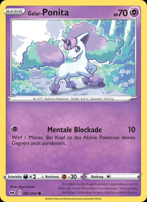 Galar-Ponita card in German