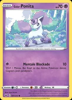 Galar-Ponita card in German