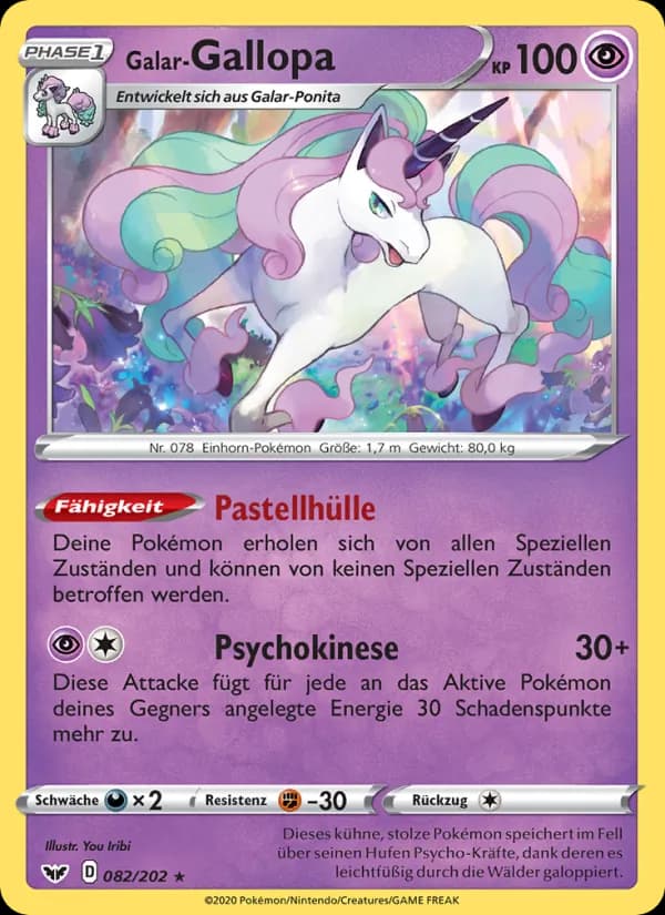 Galar-Gallopa card in German
