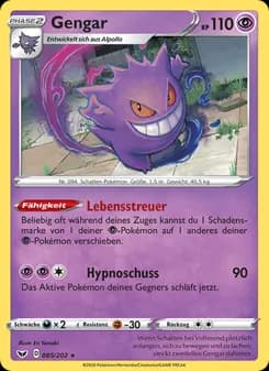 Gengar card in German