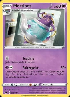 Mortipot card in German