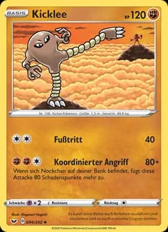 Kicklee card in German