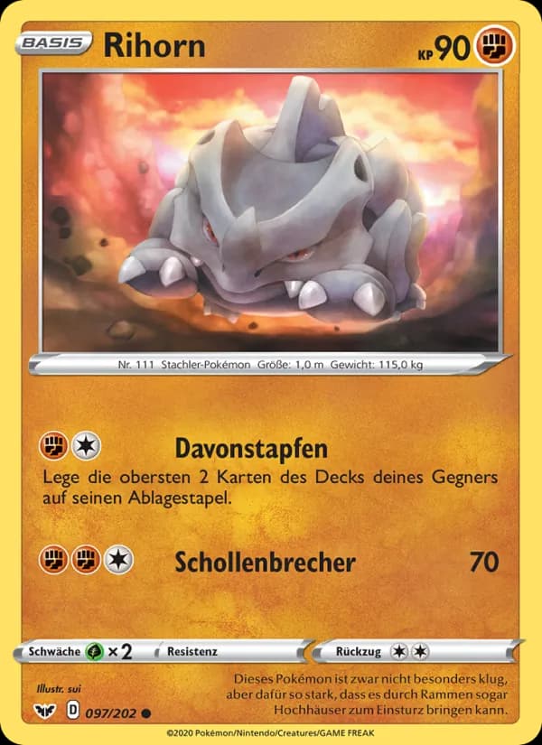 Rihorn card in German