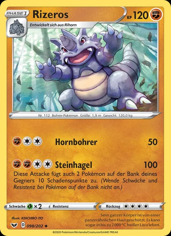 Rizeros card in German