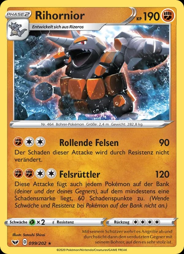 Rihornior card in German
