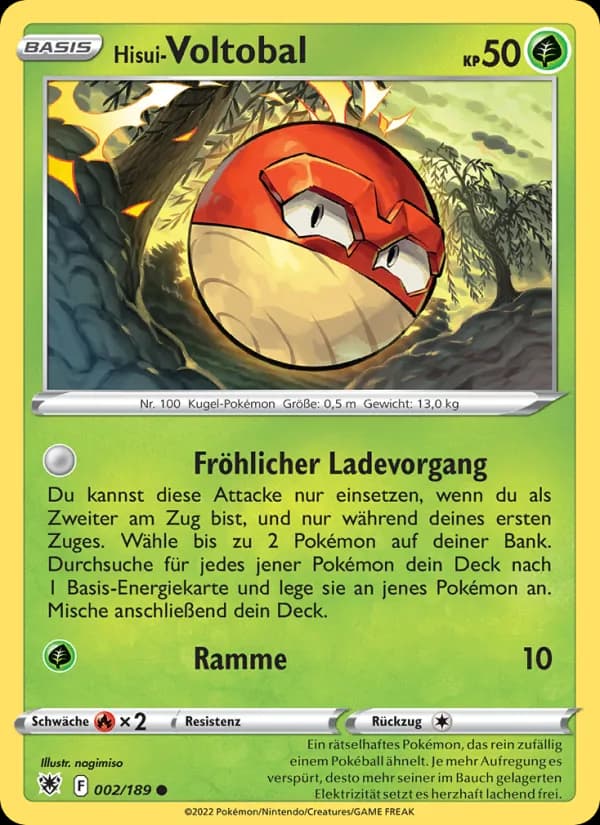 Hisui Voltobal card in German