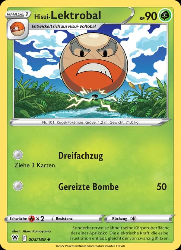 Hisui-Lektrobal card in German