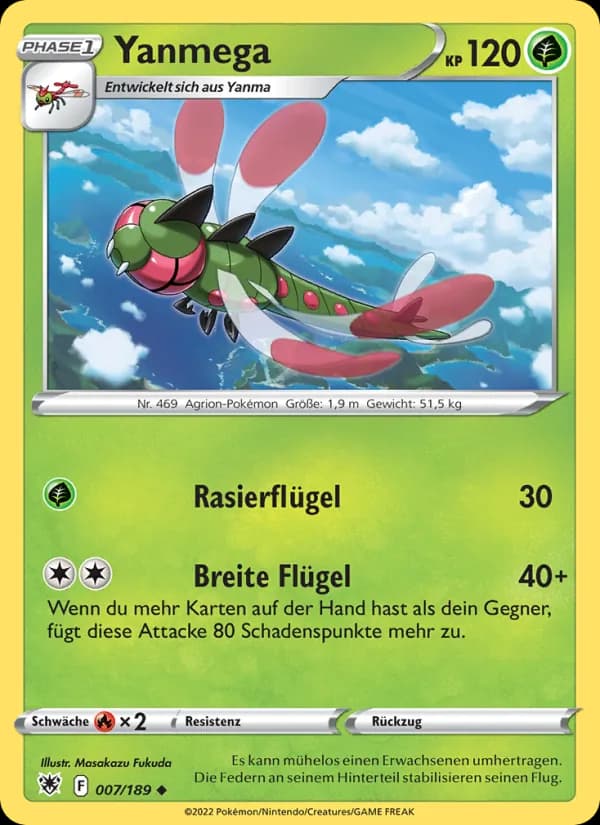 Yanmega card in German