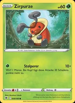 Zirpurze card in German