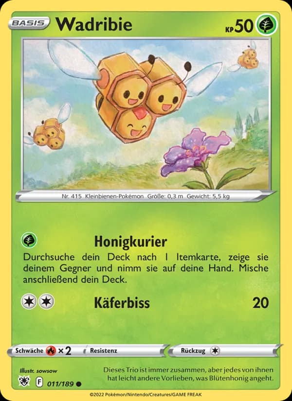 Wadribie card in German