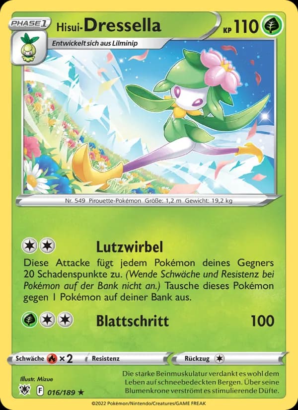 Hisui-Dressella card in German