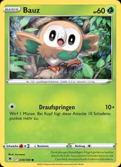 Bauz card in German