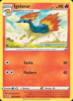 Igelavar card in German