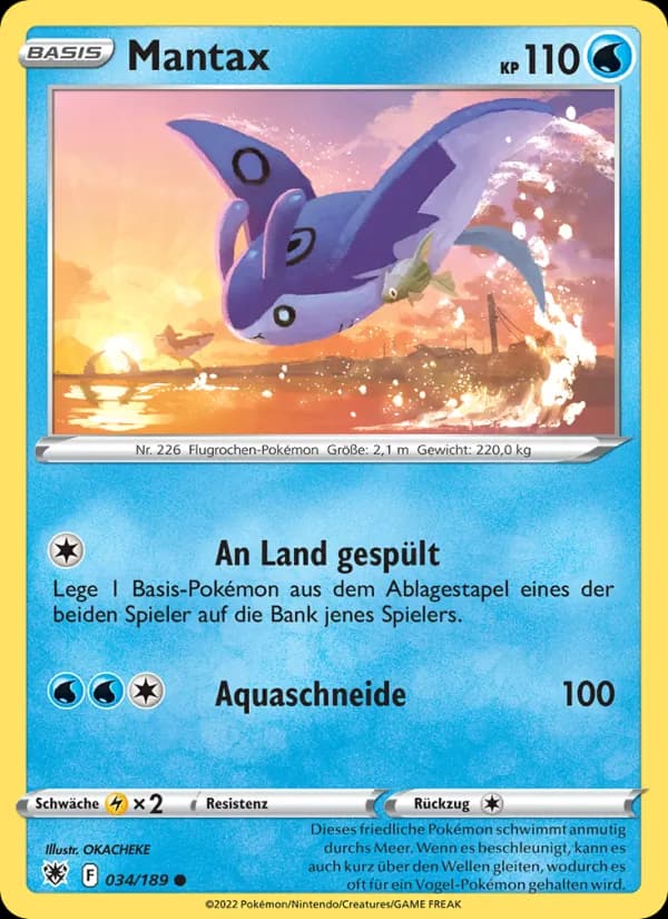 Mantax card in German