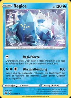 Regice card in German