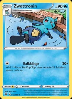 Zwottronin card in German