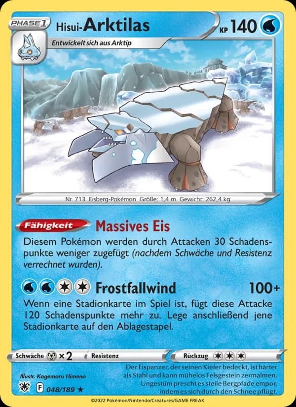 Hisui-Arktilas card in German