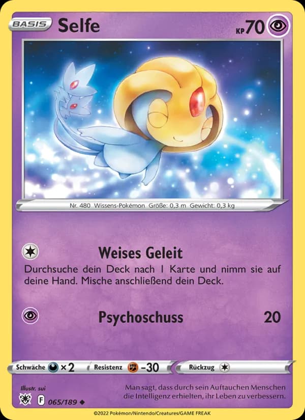 Selfe card in German