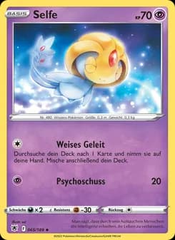 Selfe card in German